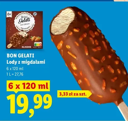 Lody z migdałami promocja w Lidl