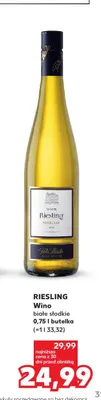 Wino białe słodkie Riesling Peter Mertes promocja w Kaufland