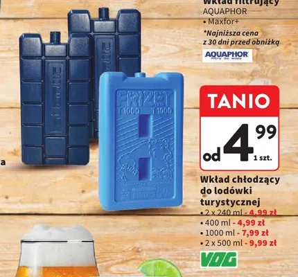 Wkład chłodzący do lodówki turystycznej 1000ml promocja w Intermarche