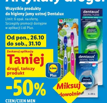 Produkty do higieny jamy ustnej Dentalux promocja w Lidl