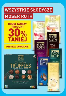 Czekolada Moser Roth Żurawina promocja w Aldi