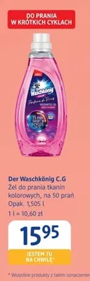 Żel do prania tkanin kolorowych Der Waschkönig C.G promocja w Drogerie DM