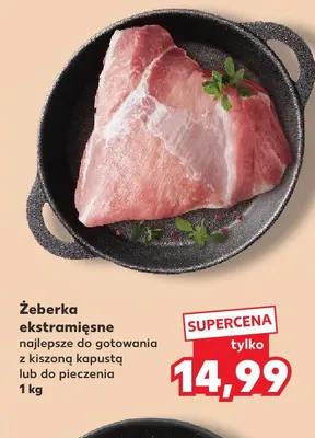 Żeberka ekstramięsne promocja w Kaufland