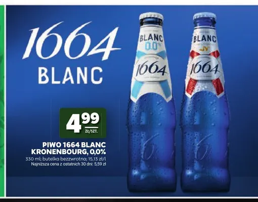 Piwo 1664 Blanc promocja w Stokrotka