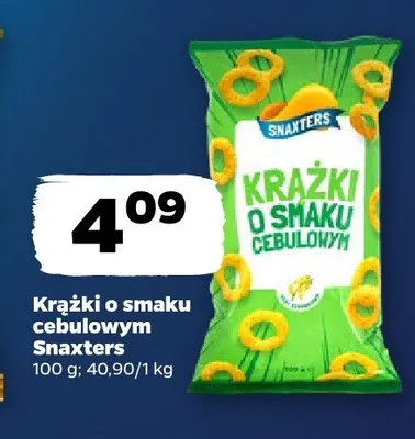 Krążki o smaku cebulowym Snaxters promocja w Netto
