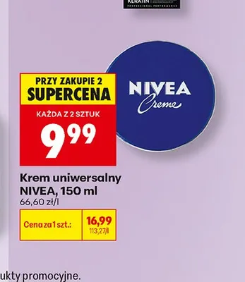 Krem uniwersalny Nivea promocja w Biedronka