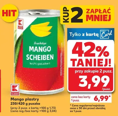 Mango plastry promocja w Kaufland