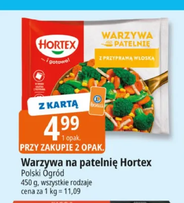 Warzywa na patelnię Hortex promocja w Leclerc