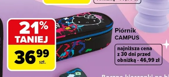 Piórnik CoolPack Campus Hello Kitty promocja w Carrefour