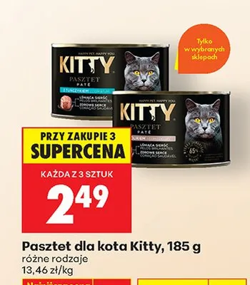 Karma dla kota różne rodzaje promocja w Biedronka