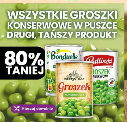 Groszek konserwowy Pudliszki promocja w Dino