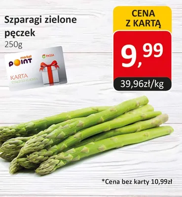 Szparagi zielone pęczek promocja w Market Point
