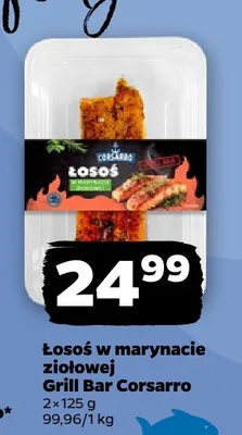 Łosoś w marynacie ziołowej Grill Bar Corsarro promocja w Netto