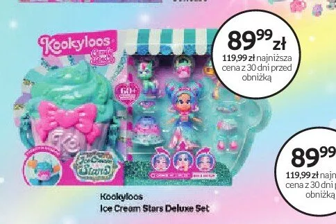 Zabawka Kookyloos Ice Cream Stars Deluxe Set promocja w Empik
