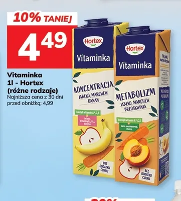 Sok Vitaminka Metabolizm Hortex promocja w Hitpol