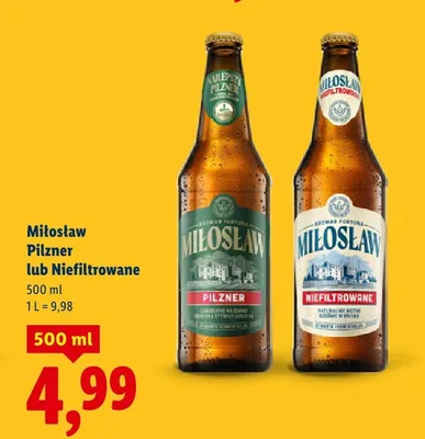 Piwo Niefiltrowane promocja w Lidl