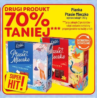 Pianka Ptasie Mleczko E.Wedel waniliowe promocja w POLOmarket