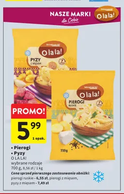 Pierogi z mięsem O la la! promocja w Intermarche