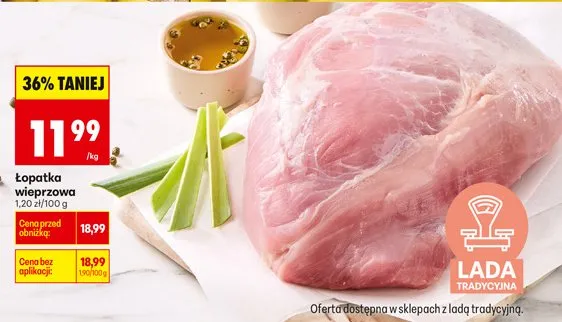 Łopatka wieprzowa w siatce promocja w Biedronka