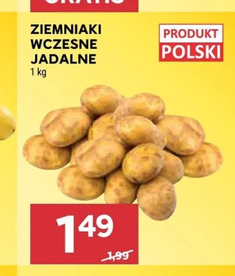 Ziemniaki wczesne jadalne promocja w Stokrotka