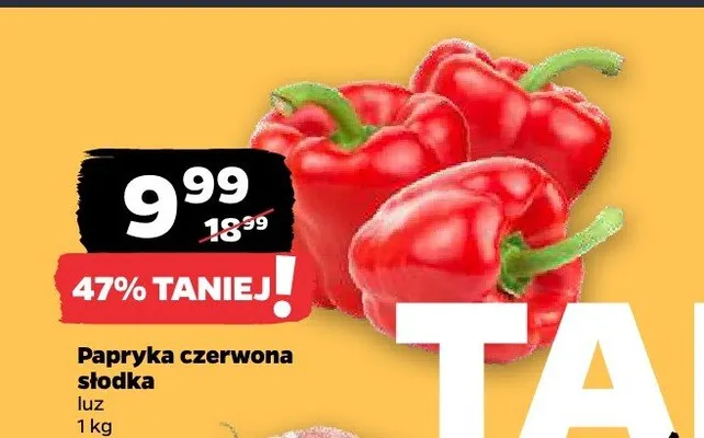 Papryka czerwona słodka promocja w Netto