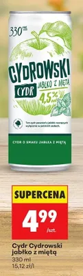 Cydr jabłko z miętą promocja w Biedronka