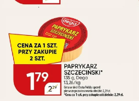 Paprykarz szczeciński Dega promocja w Chata Polska