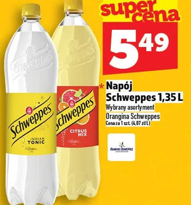 Napój schweppes promocja w TOPAZ