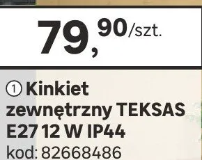 Kinkiet zewnętrzny Teksas E27 12 W IP44 promocja w Leroy Merlin