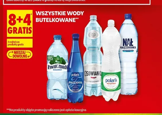 Woda lekko gazowana Cisowianka promocja w Biedronka
