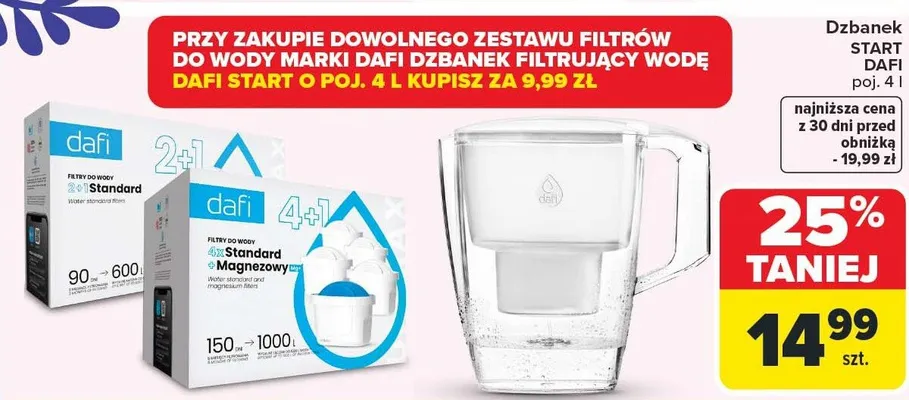 Dzbanek Start Dafi promocja w Carrefour