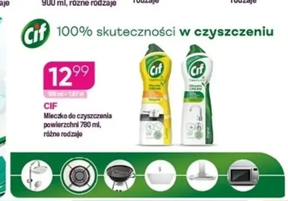 Mleczko do czyszczenia powierzchni Cif promocja w Drogerie Koliber