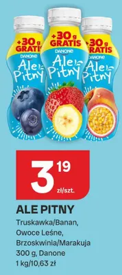 Jogurt pitny Danone Ale Pitny truskawka banan promocja w Chorten