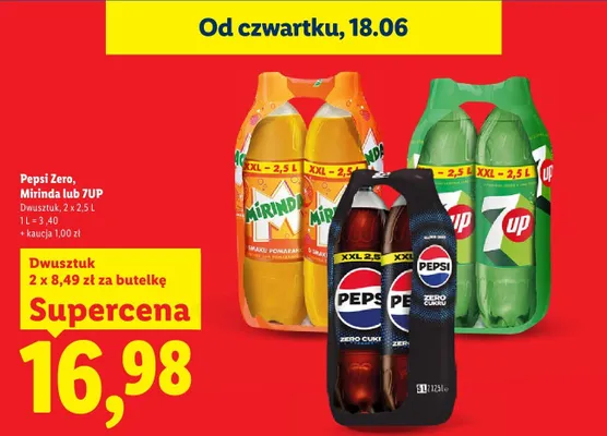 Napój gazowany 7UP 2-pak promocja w Lidl