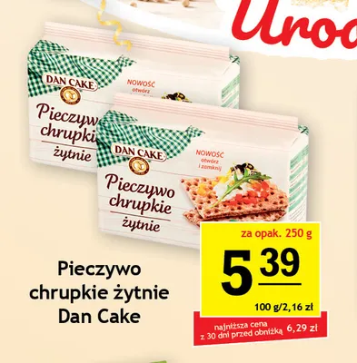 Pieczywo chrupkie żytnie Dan Cake promocja w Gram Market