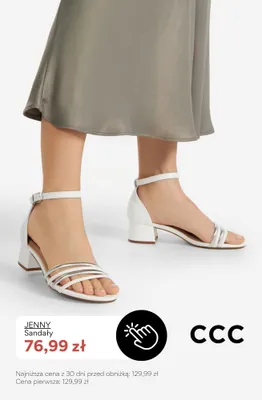 Sandały damskie Jenny promocja w CCC