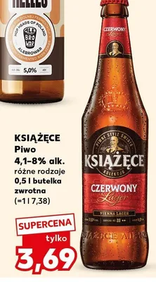 Piwo chmielowy lager promocja w Kaufland