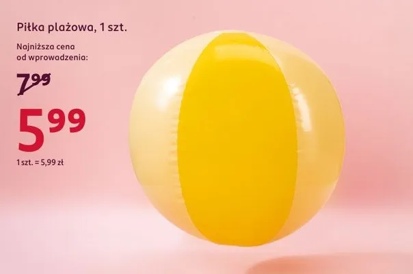 Piłka plażowa Rossmann promocja w Rossmann