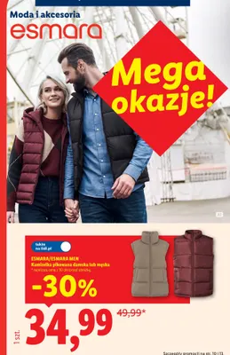 Kamizelka pikowana damska Esmara promocja w Lidl