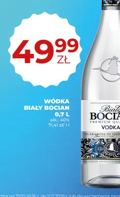 Wódka Biały Bocian promocja w Duży Ben