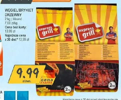 Brykiet drzewny Express Grill promocja w Słoneczko