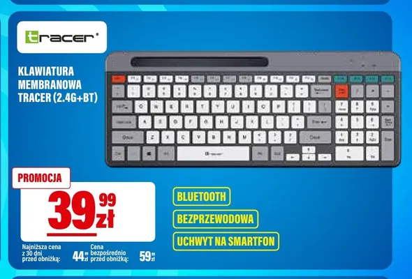 Klawiatura membranowa Tracer (2,4 g+BT) promocja w RTV EURO AGD