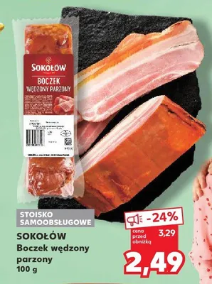 Boczek wędzony parzony promocja w Kaufland
