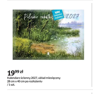 Kalendarz ścienny 2027 Polskie zakątki Lucrum promocja w Empik