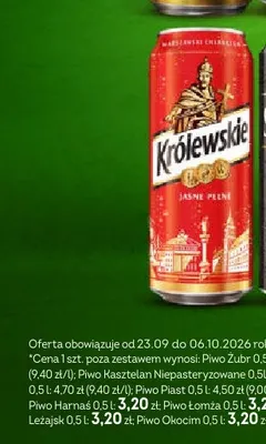 Piwo Królewskie promocja w Żabka