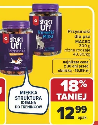 Przysmaki dla psa MACED 300 g różne rodzaje promocja w Carrefour