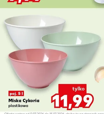 Miska plastikowa Cykoria 5 l promocja w Kaufland
