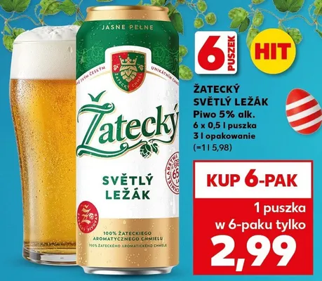 Piwo 5% alk. promocja w Kaufland