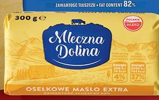 Osełkowe masło ekstra Mleczna Dolina promocja w Biedronka
