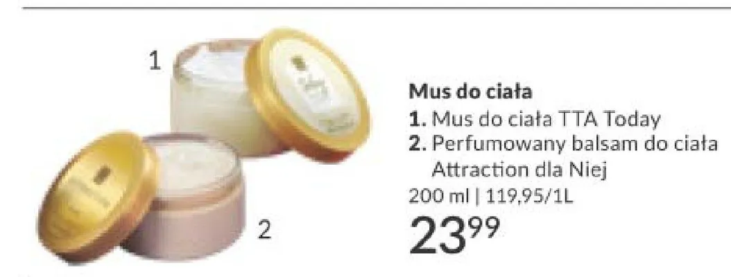 Mus do ciała TTA Today promocja w AVON